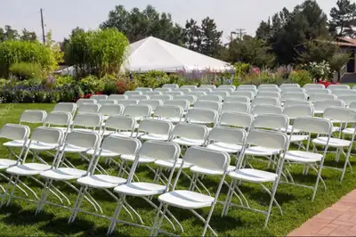 6ft Folding Table for rent -$8 each Folding chairs-$2 each No minimum order. Variety of chairs choos...
