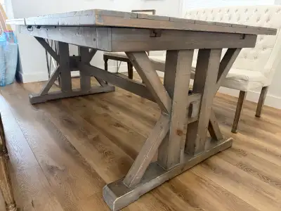 PGT Reclaimed Extendable Dining Table - 72 to 96 inches, View more