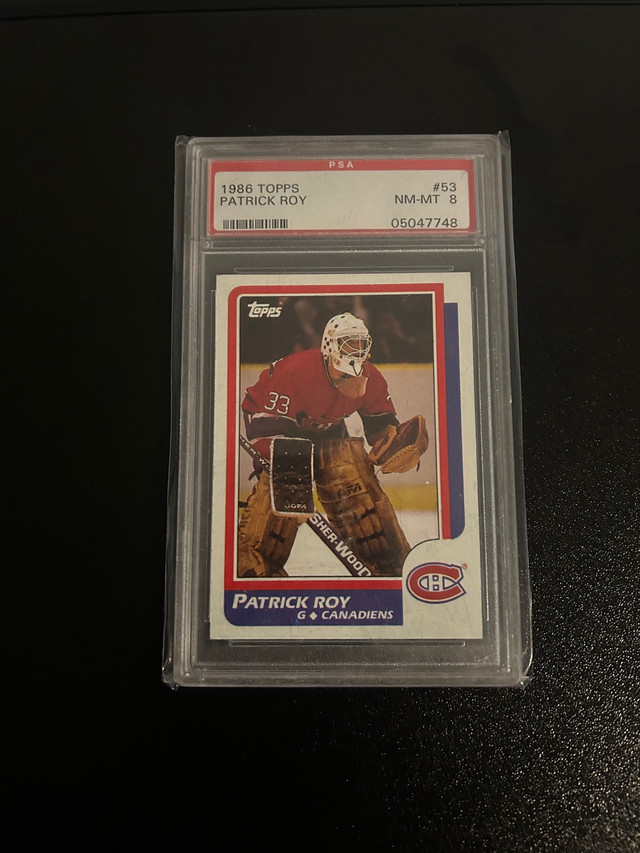 Patrick Roy Topps Rookie PSA 8 NM NM in Arts & Collectibles in Hamilton