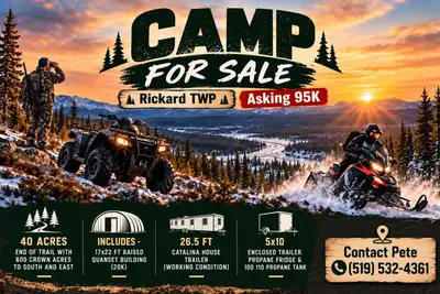 Due to health as unfortunate as it is, this 40 acre parcel is a hunters paradise be great for group...