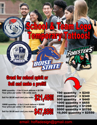 2024 Custom Temporary Tattoos for Branding and Advertising