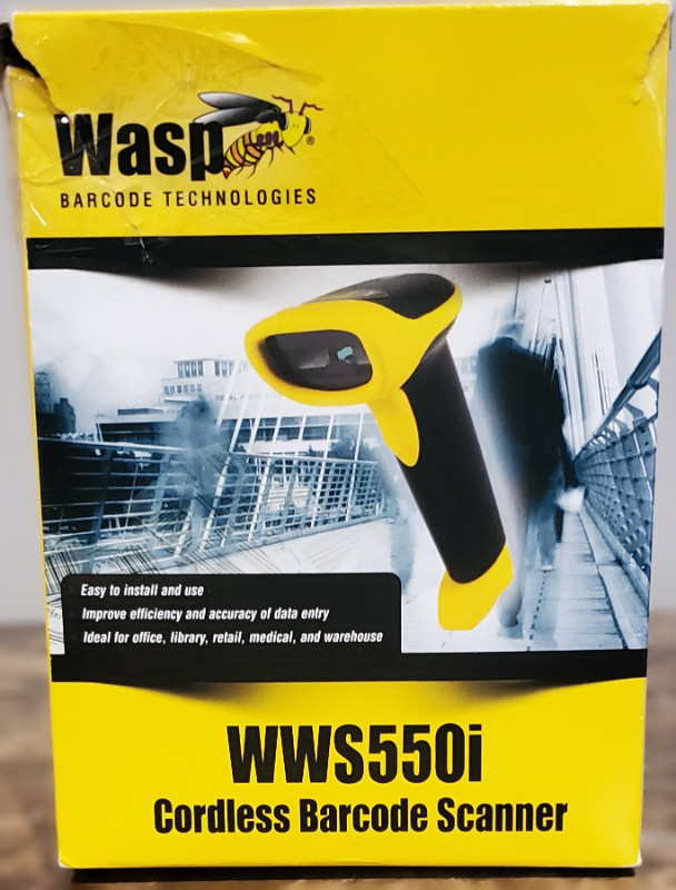 WASP WWS550i-NEW-FREEDOM CORDLESS BARCODE SCANNER-$175.00 in General Electronics in Markham / York Region - Image 2