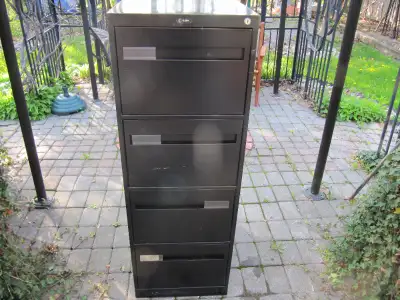 Global Brand Steel Four Level Legal Filing Cabinet Circa 1990s, View more