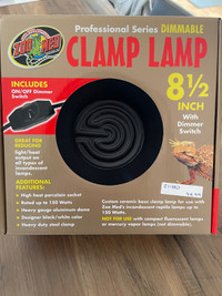 Heat lamp with bulb - ON/OFF dimmer switch /  reptiles