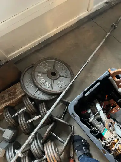 barbell in good shape , View more