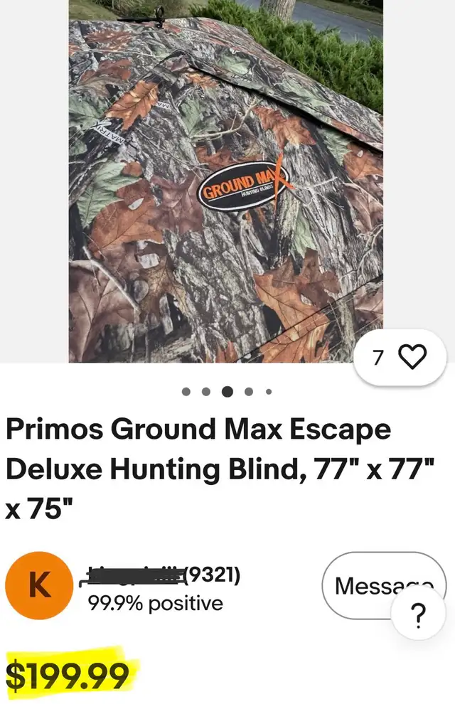 sportsman blind / tent | Fishing, Camping & Outdoors | Edmonton | Free ...