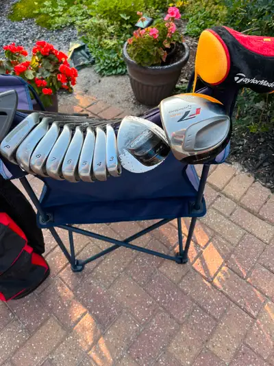 TaylorMade Clubs - Drivers 1 & 3 + irons 3,4,5,6,7,8,9,PWedge &, View more