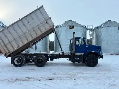 1988, Cummins, runs and works but needs a rad, selling without box and hoist. 4 new drives and rims,...