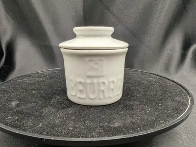 Gourmet Village White Individual Butter Keeper / Bell / Pat, View more