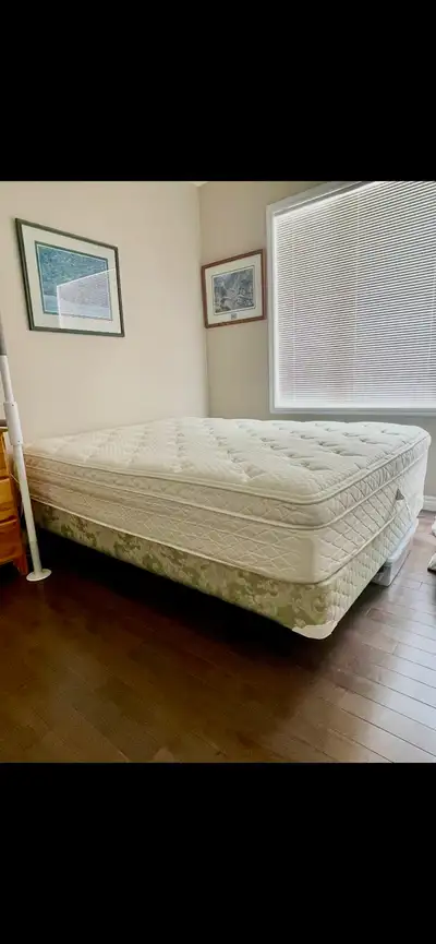 Queen size Boxspring and Mattress, View more