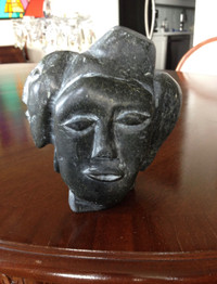 Inuit Soapstone Carving “Many Faces” - various sculptures in one