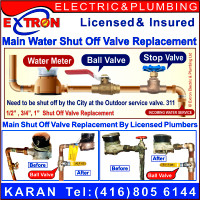 Main Water Shut Off Valve Replacement, Licensed Plumber KARAN ✅