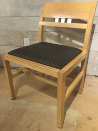 WOODEN CHAIRS WITH UPHOLSTERED SEATS - QUALITY & STURDY