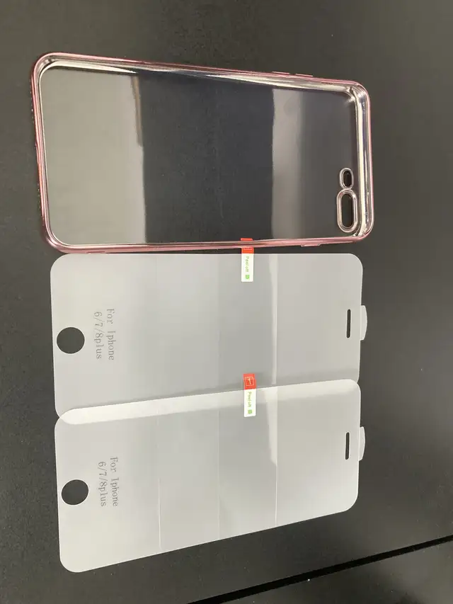 Apple iPhone 8 Plus ultra-thin silicone case and Hydrogel Film in Cell Phone Accessories in City of Toronto - Image 2