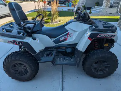 Barely used 2022 Arctic Cat Alterra TRV 700 for sale. Only 16.2 hours and 211kms. Designed from the...
