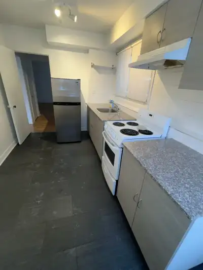 3 1/2 apartment for rent on the Street Victoria Montreal. The building very clean and quiet. Easy to...