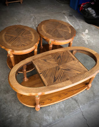 Oak Coffee Tables (Delivery Available)