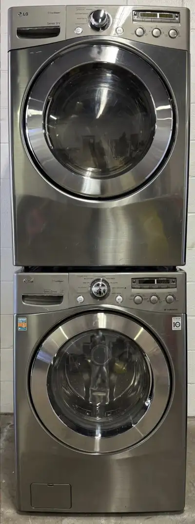 GAS Stackable Set “LG” Washer / Dryer H39/W27/D30, View more