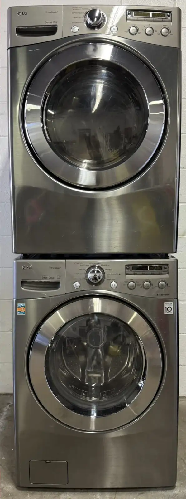 GAS Stackable Set “LG” Washer / Dryer H39/W27/D30 in Washers & Dryers in City of Toronto - Image 2