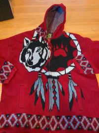 Ruminahui tejidos sweater, Wolf, dreamcatcher 