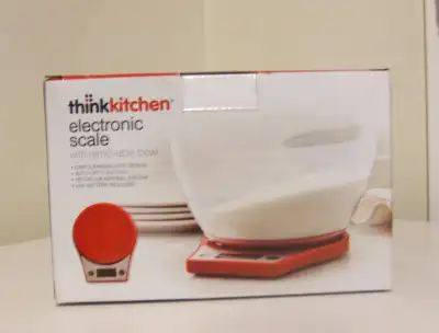 ELECTRONIC  SCALE WITH REMOVABLE BOWL METRIC, OUNCES,  IMPERIAL., View more