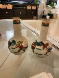 Antique Chinese onion vases 