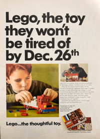 1967 Lego Toy Sets Original Ad