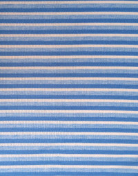 New blue & white polyester/Spandex knit fabric 1.6 m x 20 in