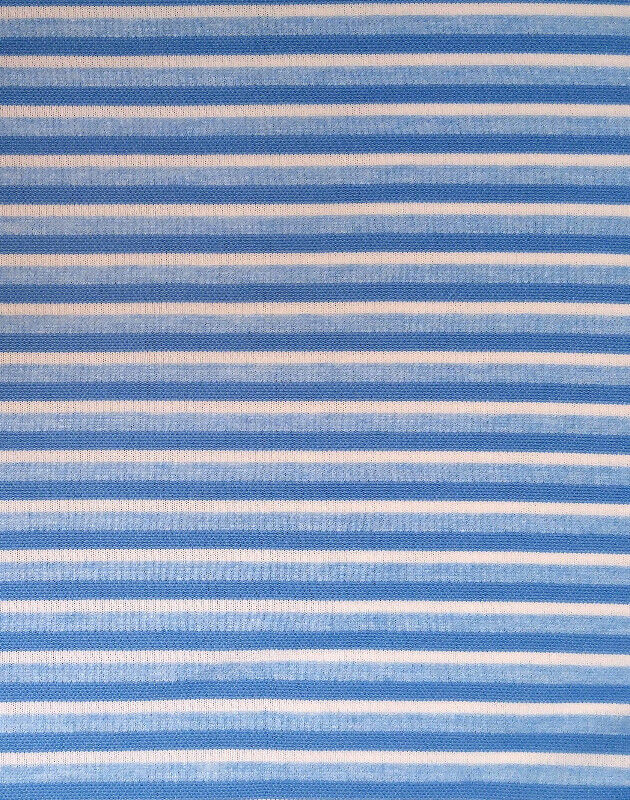 New blue & white polyester/Spandex knit fabric 1.6 m x 20 in in Hobbies & Crafts in City of Toronto
