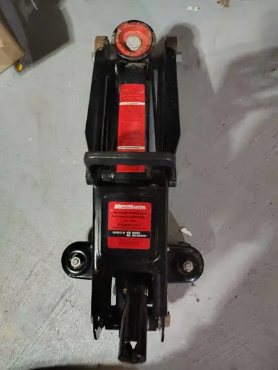 This Motomaster hydraulic jack is designed for convenience and reliability, capable of lifting up to...