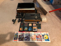 CLEAN Atari 2600 Lot with Video Game Center Unit w/ 9 Games