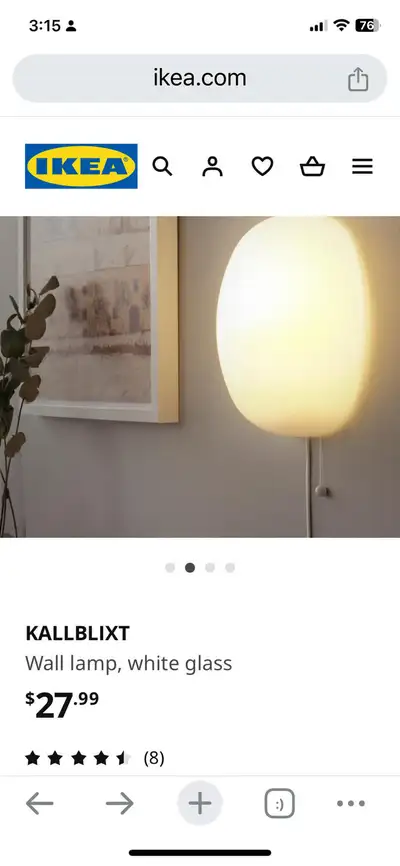Ikea Kallblixt Lamp - New in Box, View more