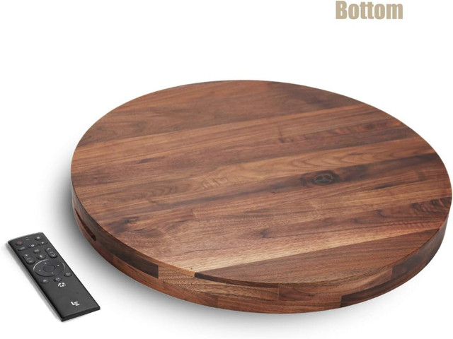 #ROVARD Extra Large Round Black Walnut Wood Ottoman Tray in Coffee Tables in City of Toronto - Image 4