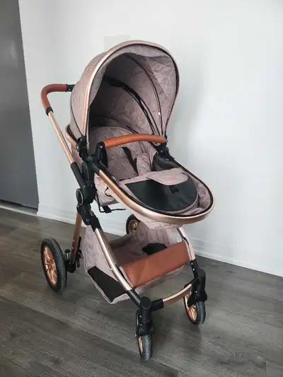 Lightly used 3 in 1 convertible stroller and car seat