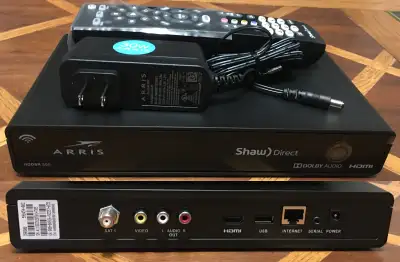 Shaw Direct HDDSR 800 HDTV receiver with IRC600 Remote / Charger, View more