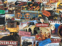 Vintage Trains: ALL ABOARD Jigsaw Puzzle 1000 pcs. F.X.Schmid