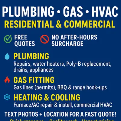 SMALL BUSINESS – BIG VALUE FREE QUOTES – NO EXTRA CHARGE FOR AFTER-HOURS SERVICE SKILLED, EXPERIENCE...