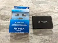 PS Vita In-Ear Headset - Standard Edition & Game Card Case