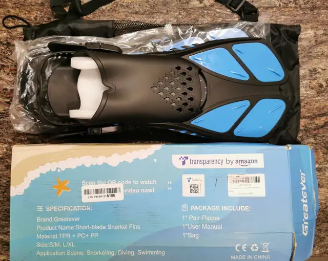 MENS 9-13 Aquatic Flippers NEW