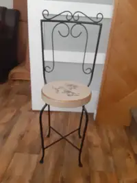 Chaise en fer forgé pour décoration