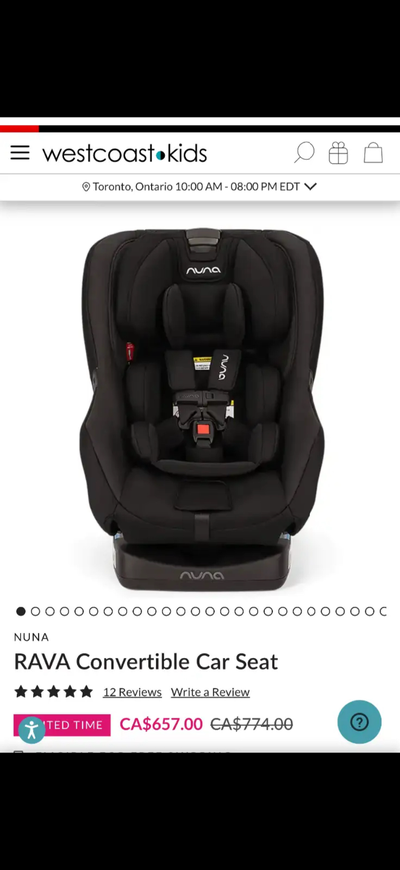 1 Nuna car seat and 1 stokke seat part for stroller, View more