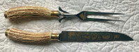 Deer Horn Handle Carving Set