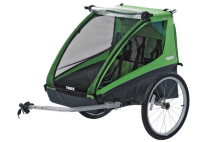 Thule Cadence 2 seat bike trailer, green, 9/10 condition