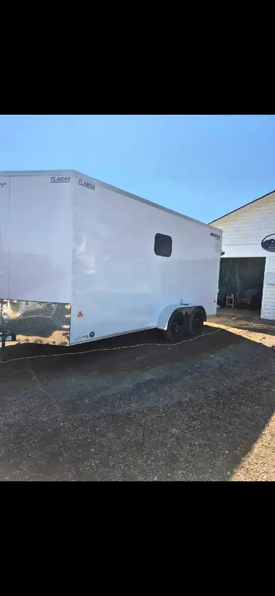 Converted cargo trailer into: a) Camper for summer travelling b) Can use for moving c) Transporting...