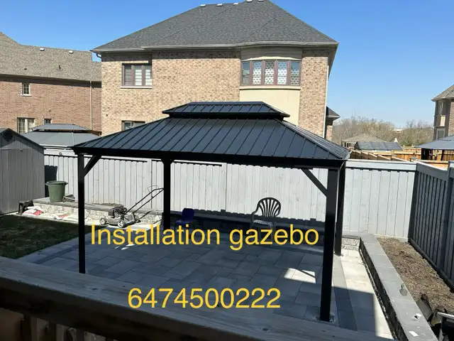 assembly of gazebo  in Patio & Garden Furniture in Oakville / Halton Region - Image 2