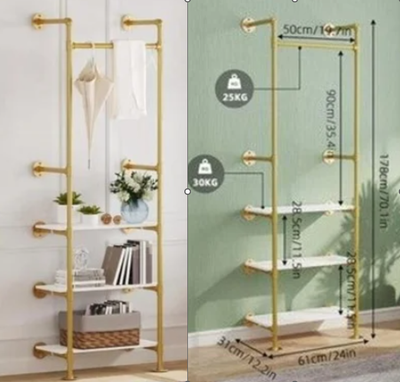 Gold Wall Shelving System, View more