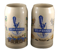 Steam Whistle Canada's Premium Pilsner Ceramic 1L Stein Pair