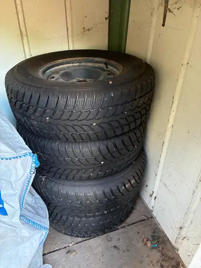 Lightly used, many years old but stored in shed. 255/70 r16, believe brand is GT Radial... Come moun...