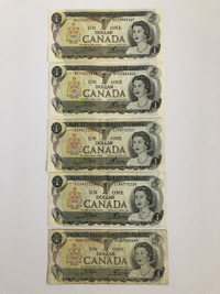 1 dollar bank note 1973 Canada CAD