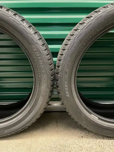 Pair. 235/50R19 99H Bridgestone - Dueler H/L Alenza Plus. FIRM $160: Two Used All Seasons Tires. Tir...